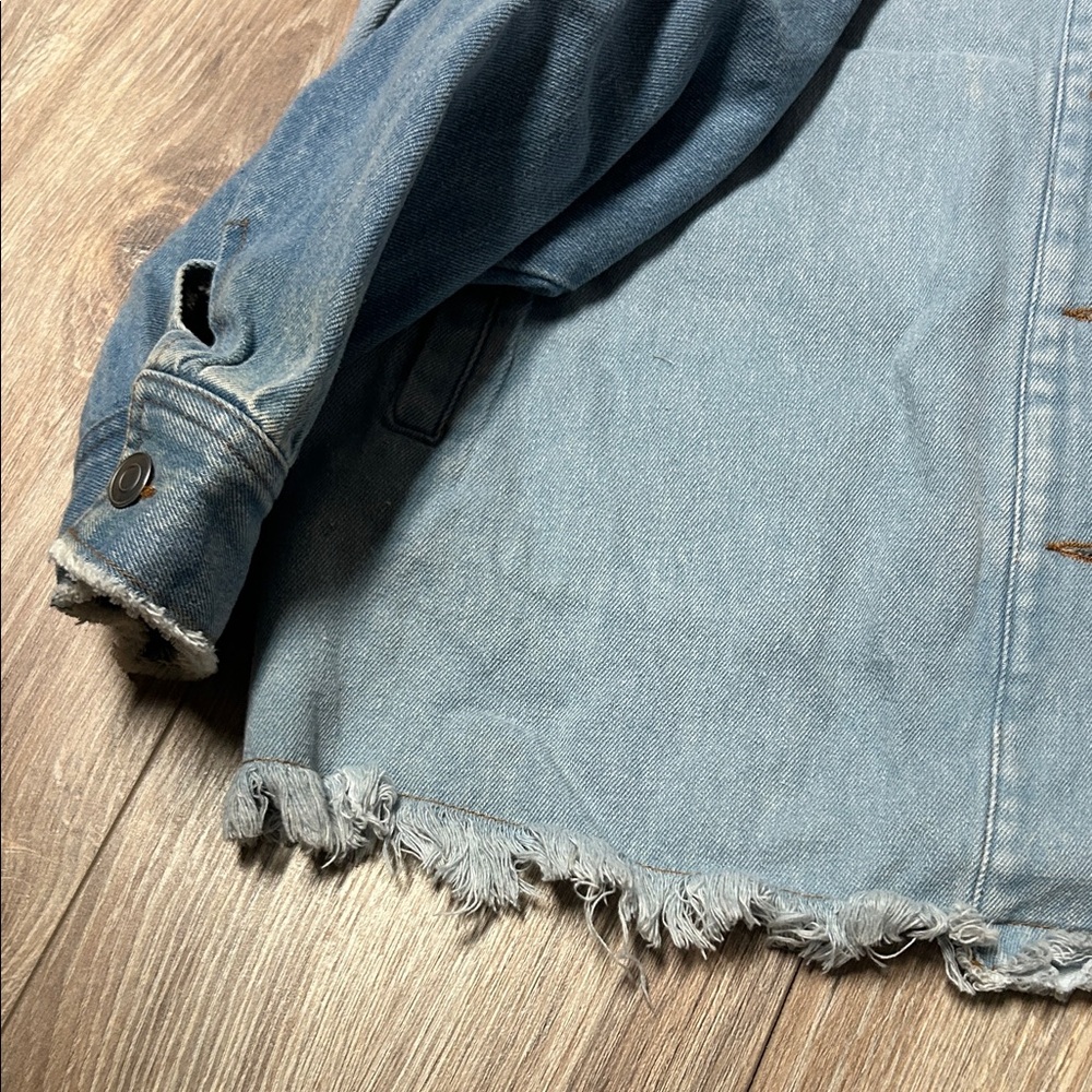 Two-Tone Denim Jacket - Picture 2 of 6